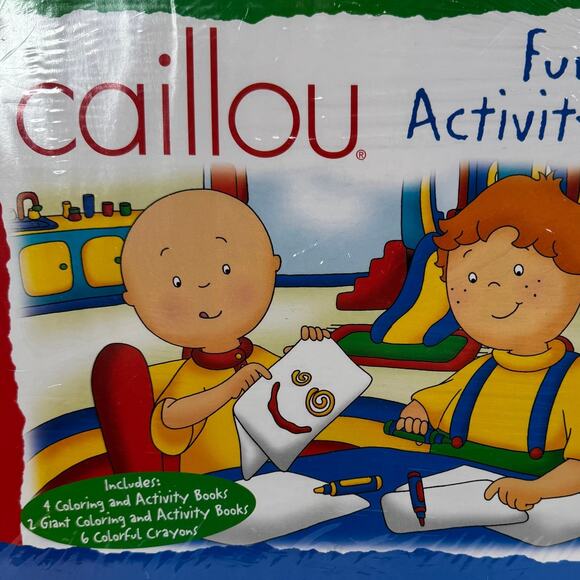 Caillou Fun Activity Set Coloring Books & Crayons PBS 2003 Modern Publishing - Picture 5 of 6